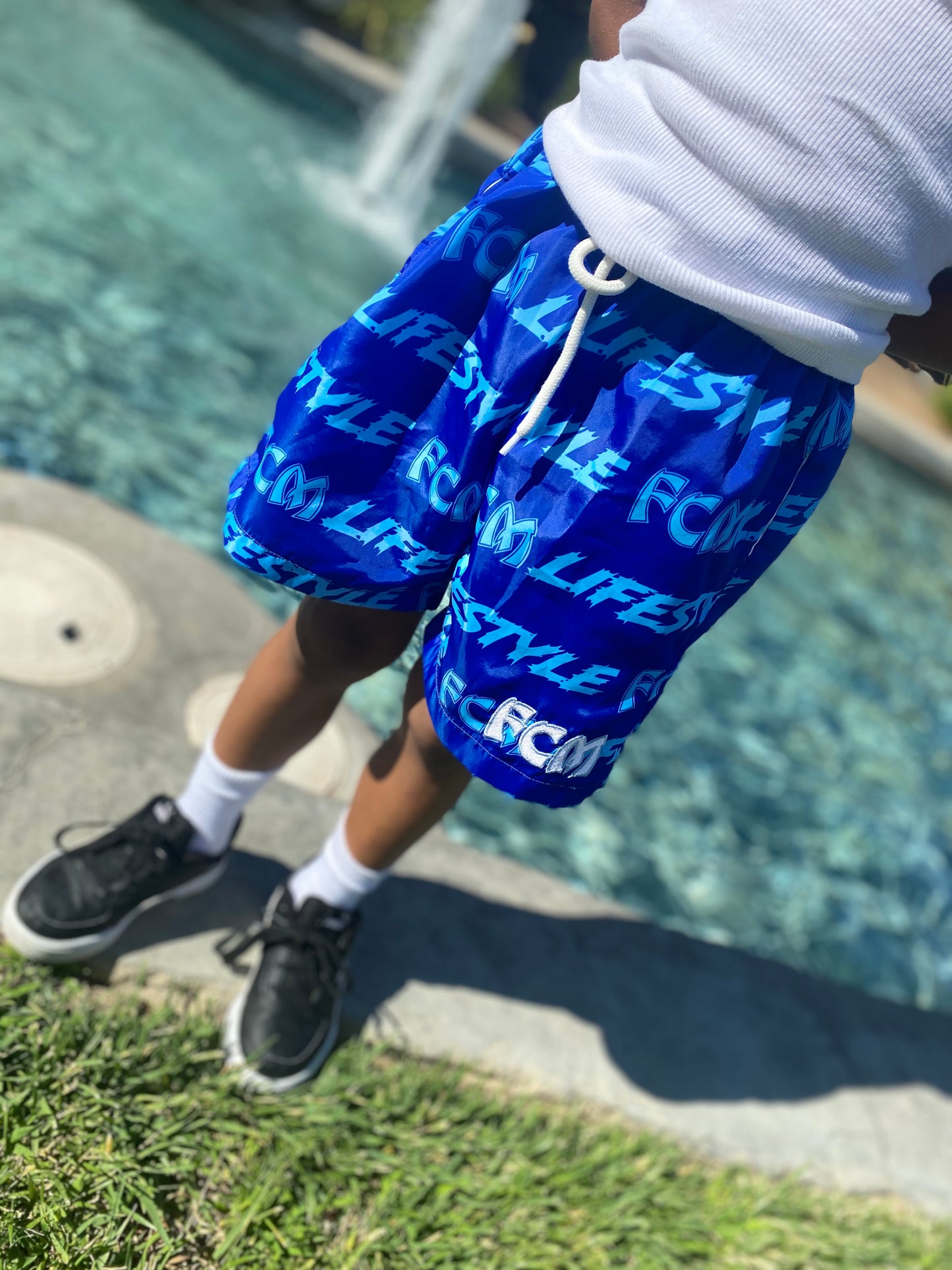 FCM SWIM TRUNKS (ROYAL)