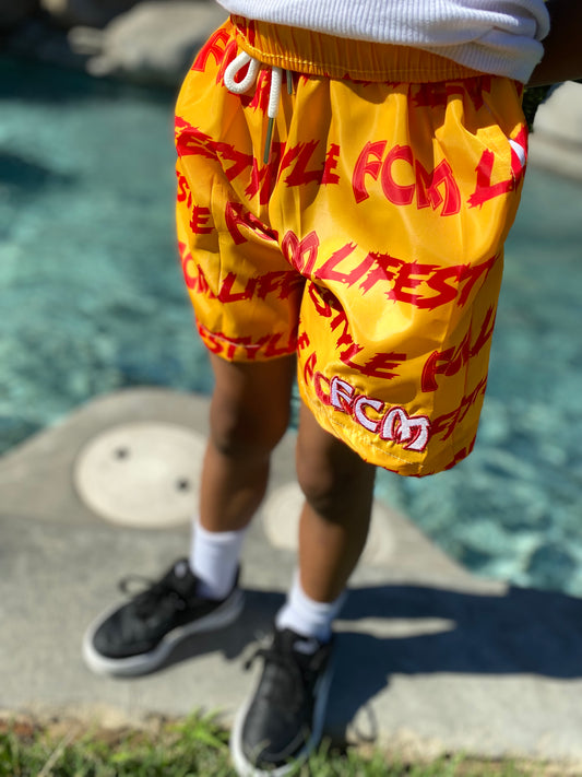 FCM SWIM TRUNKS (SUNSET)